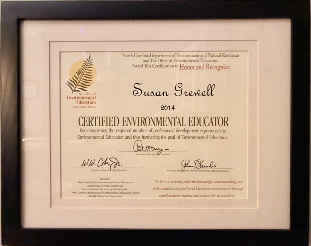 NC Certified Environmental Educator
